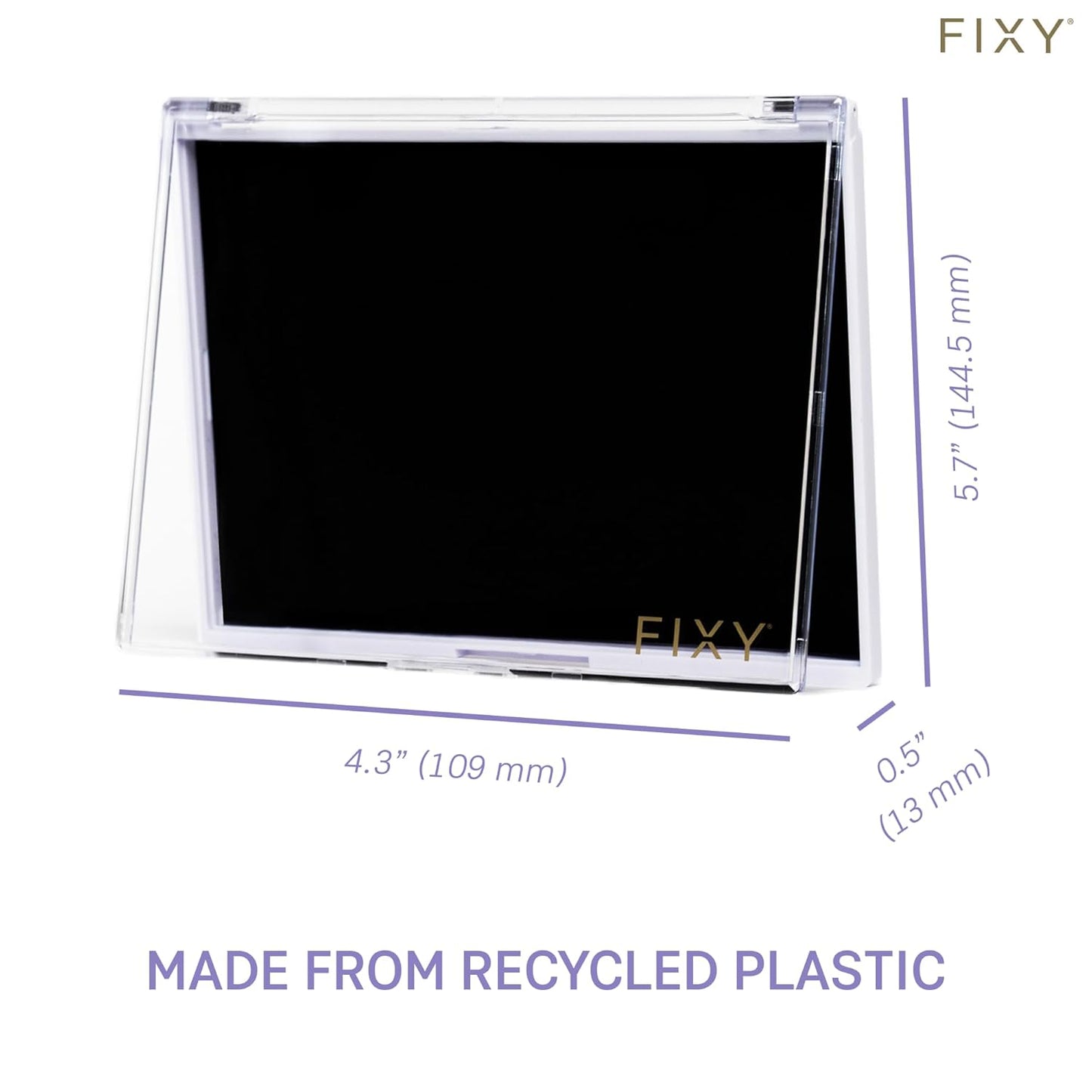 FIXY 2 Sets of Small Magnetic Makeup Organizer with Clear Top – Depot, Organize & Declutter Your Makeup–Travel-Friendly Empty Palette for Eyeshadow, Blush & More, Customizable & Portable- 5.7"x4.3"