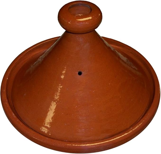 Moroccan Lead Free Cooking Tagine Glazed X-Large 13 Inches in Diameter Authentic Food