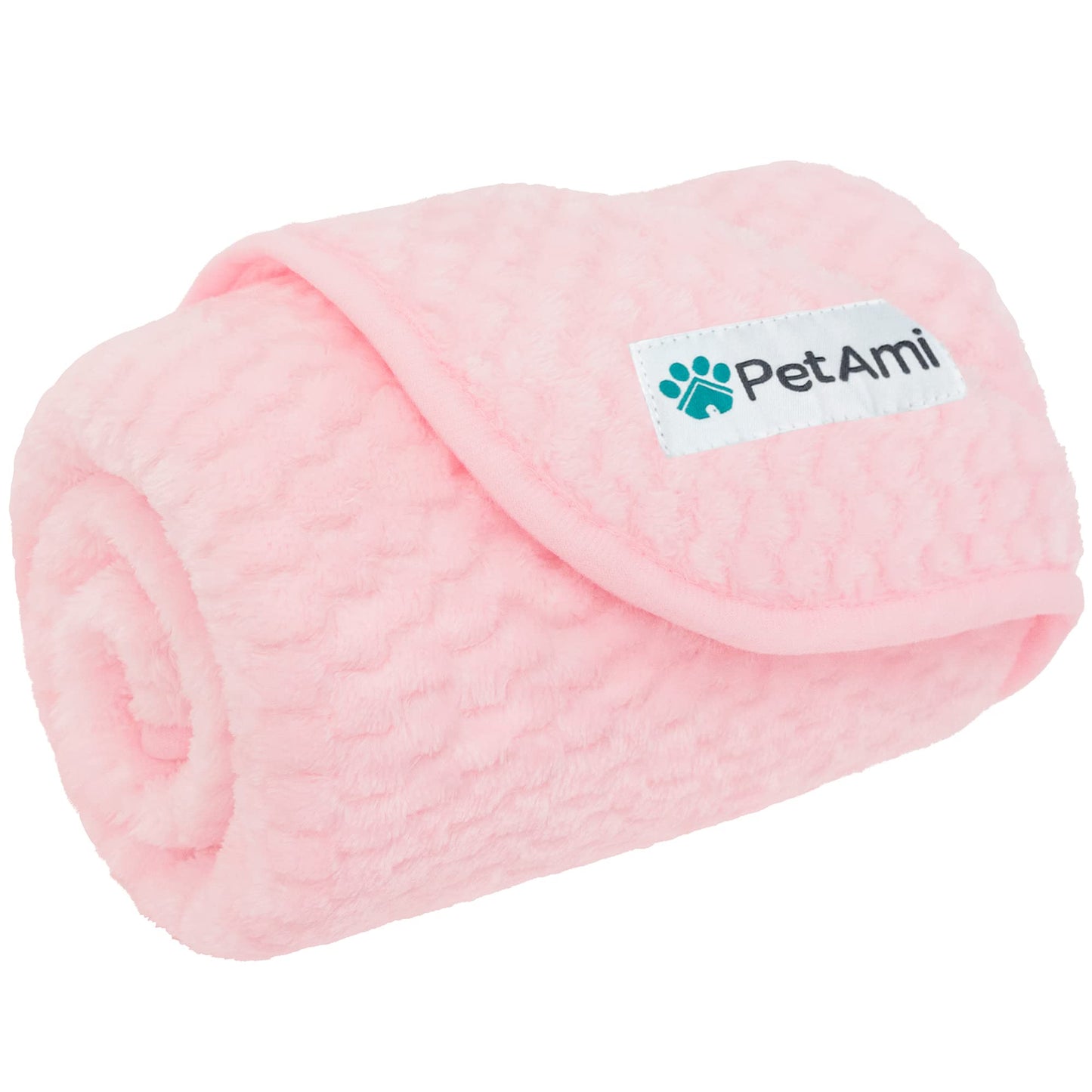 PetAmi Waterproof Dog Blanket, Leakproof Puppy Blanket for Small Medium Dogs, Furniture Sofa Couch Cover Protector, Fleece Pet Throw for Indoor Cat Kitten, Reversible Washable Soft Plush, 29x40 Pink