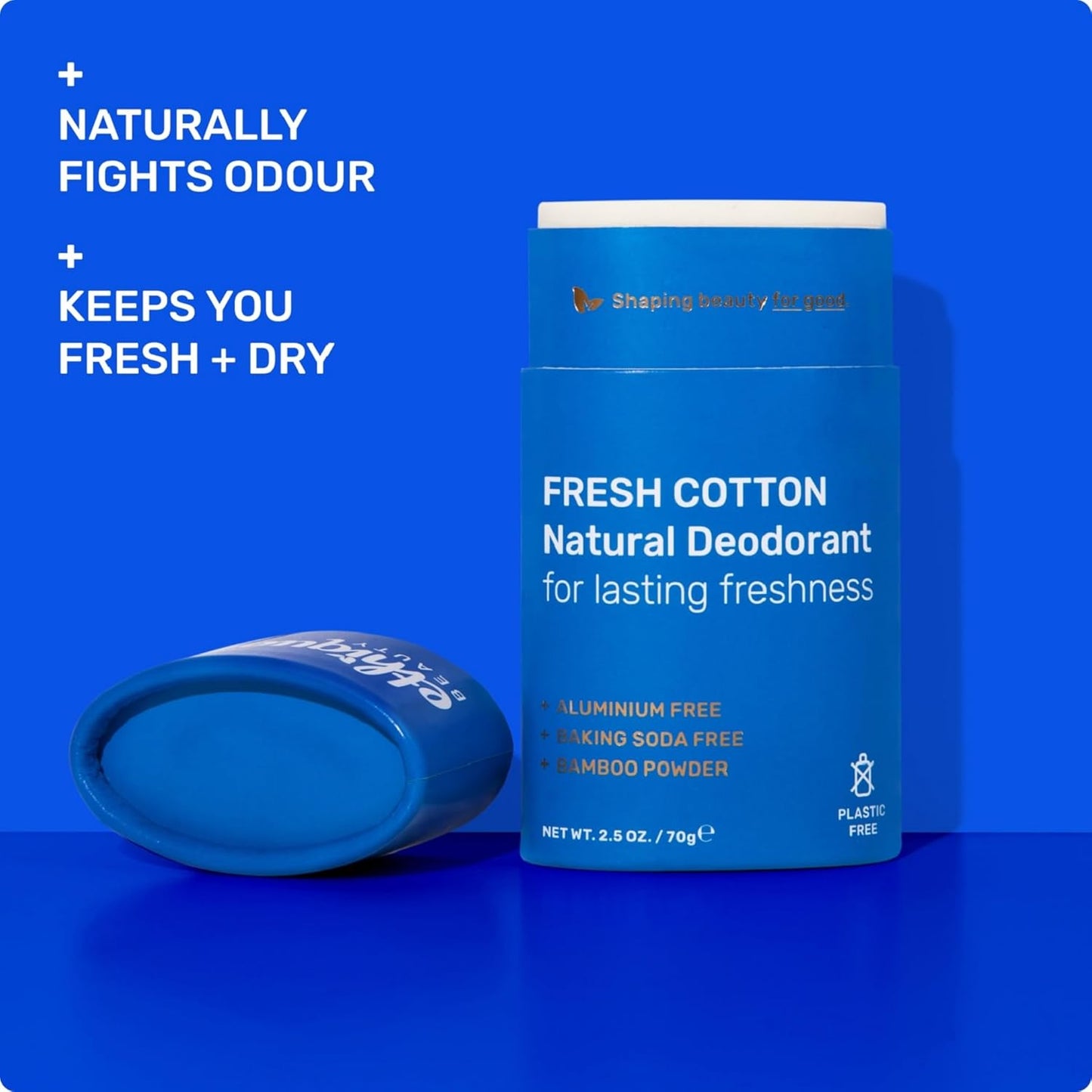 Ethique Beauty Sweet Rose Deodorant Stick for Men & Women - Aluminum-Free, Plastic-Free, Vegan, Cruelty-Free, Eco-Friendly, 2.5 oz