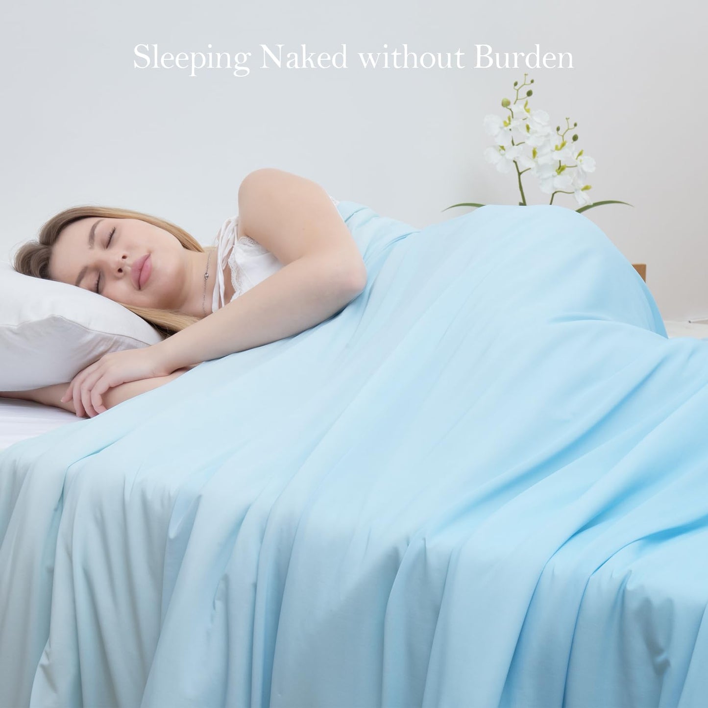 Marchpower Cooling Comforter Queen Size for Hot Sleepers, Lightweight Silky Soft Summer Cooling Blanket, Gradient Comforter