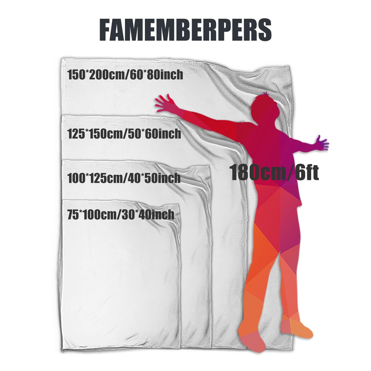 FAMEMBERPERS Pentagram Stars Throw Blanket Fuzzy Cozy Microfiber Fleece Super Soft Sherpa Blankets for Home Couch Bed and Sofa Car Camp… (Black, 60"×80")
