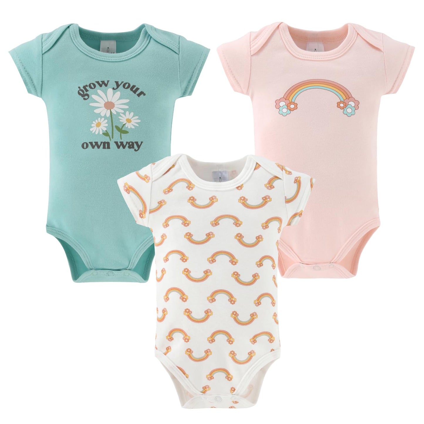 The Peanutshell Baby Layette Gift Set for Girls - 16 Piece New Born Girl Gift Set, Baby Clothes & Newborn Essentials Must Haves - Newborn Clothes 0-3 Months - Carefree Floral
