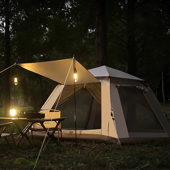Pop Up Tents for Camping, 2/3/4 Person Camping Tents with Quick Setup Folding Pop Up Style | Backpacking for Hiking, Travel or Beach | Inflatable Tents for Camping