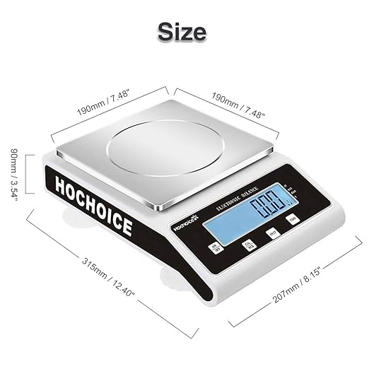 Precision Electronic Balance Scale 3000g x 0.01g | Lab Scale, Counting Scale, Scientific Gram Scale |for Laboratory, Jewelry, Industrial, Business