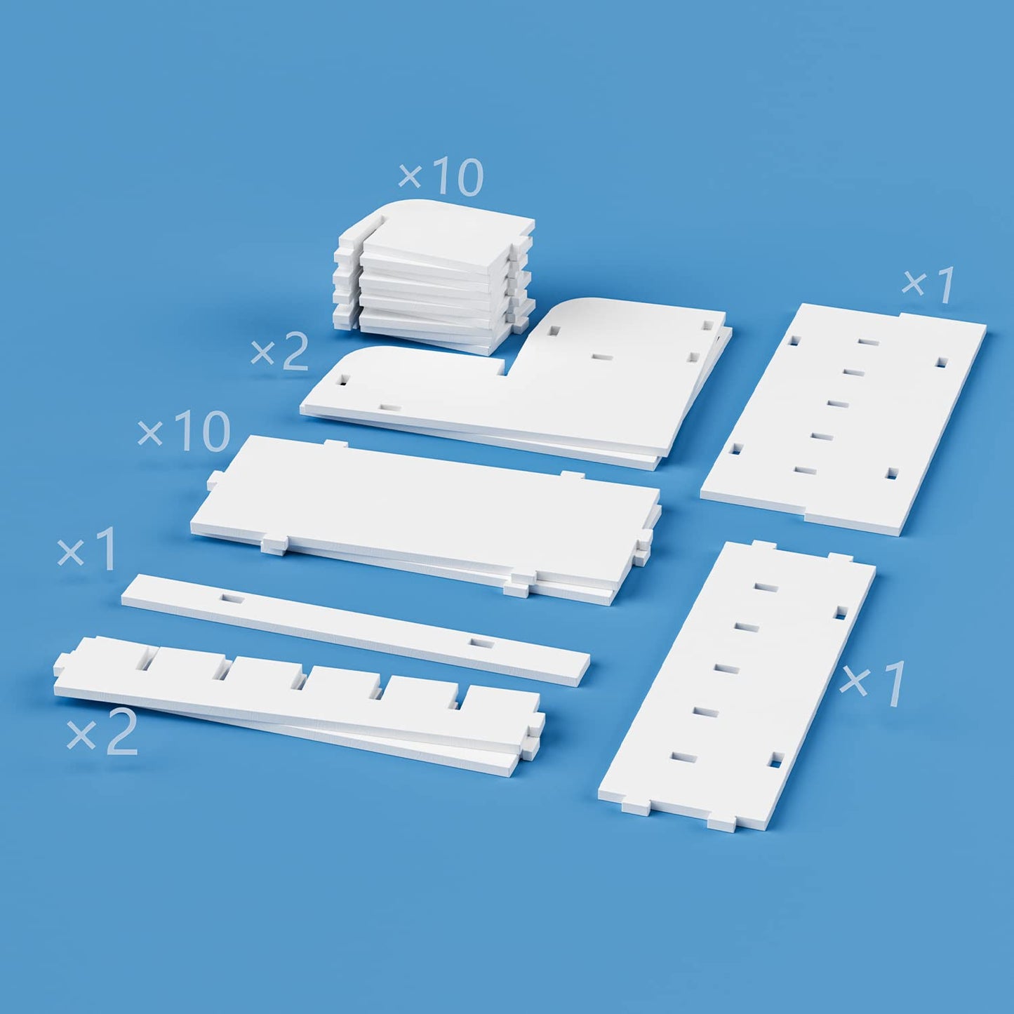 QI XING Belt Organizer - 12 Grid Belt Rack, Drawer Storage Holder for Closet, Displayer for Men & Women (White)