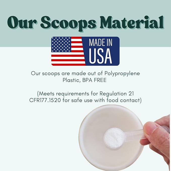 1 Teaspoon (1/3 Tablespoon | 5 mL) Long Handle Scoop for Measuring Coffee, Pet Food, Grains, Protein, Spices and Other Dry Goods (Pack of 10)
