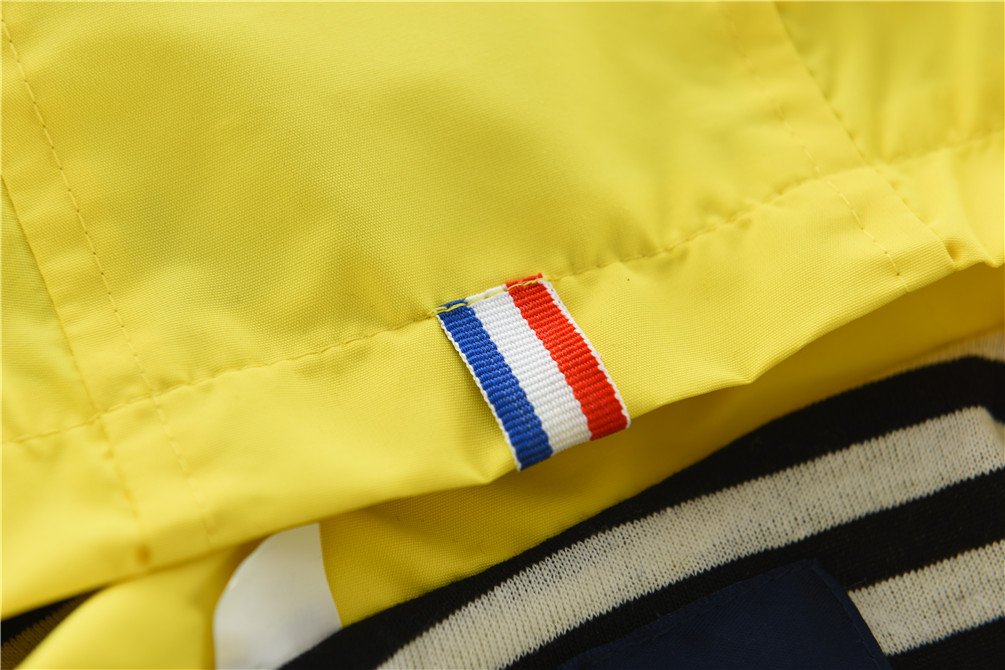 M2C Boys Girls Cotton Lined Rain Jacket Waterproof Light Windbreaker 7-8 Yellow