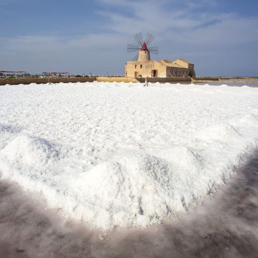 SOSALT DAL MARE DI TRAPANI Fine Sea Salt from Sicily, Foodservice Bulk Bag, (10kg) 22 lb, All Natural, Mediterranean Sea Salt Bulk, Kosher