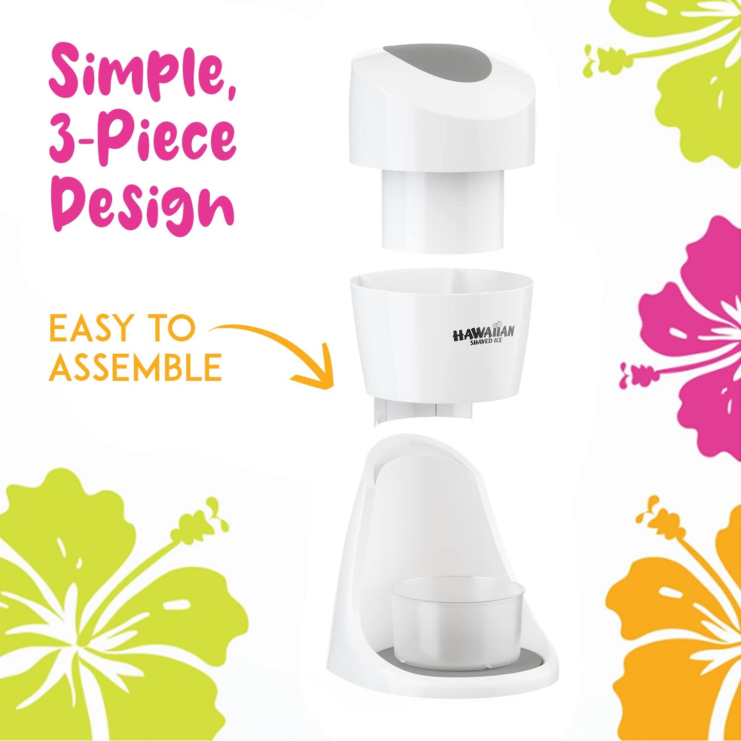 Hawaiian Shaved Ice Essential Snow Cone Machine bundled with Hawaiian Shaved Ice Mini Snow Cone Machine