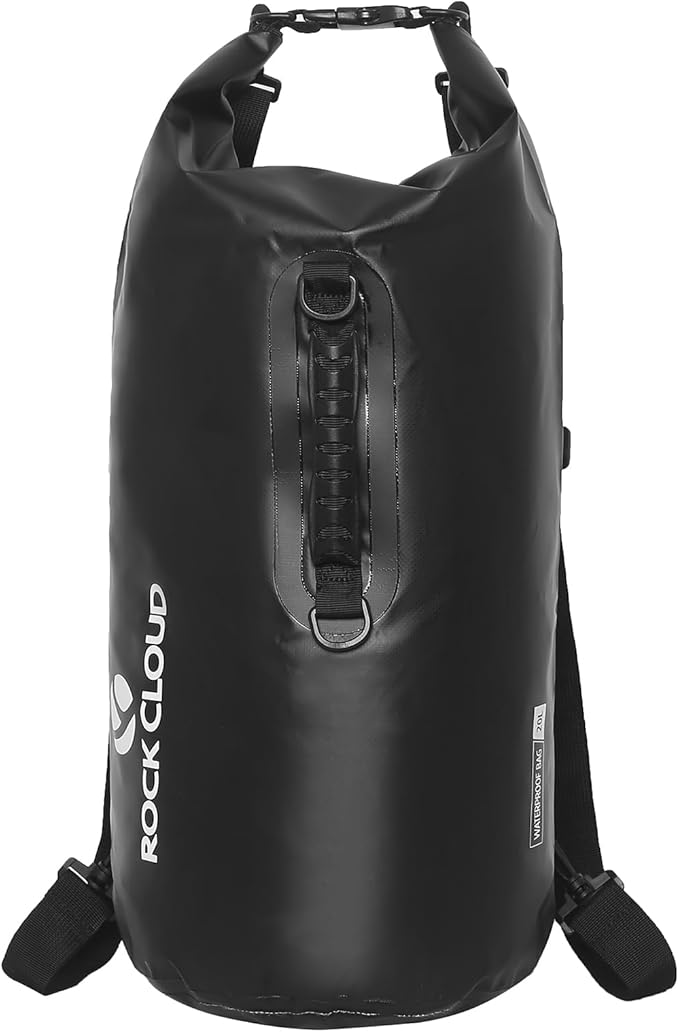 ROCK CLOUD Dry Bag Waterproof 20L Dry Sack for Kayaking Rafting Boating Beach Surfing Swimming Canoe Camping Hiking Fishing Ski