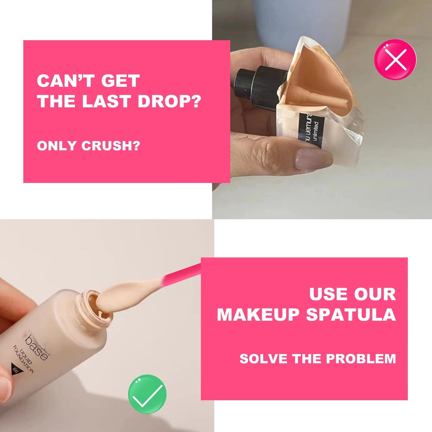 Tapeernix Beauty Spatula, 4 Pcs Small Spatula Mini Spatula for Cosmetics Lotion Makeup Spatula, Every Drop Tiny Spatula for Makeup and Kitchen Jar, Wax Waxing Body Hair Removal spatula
