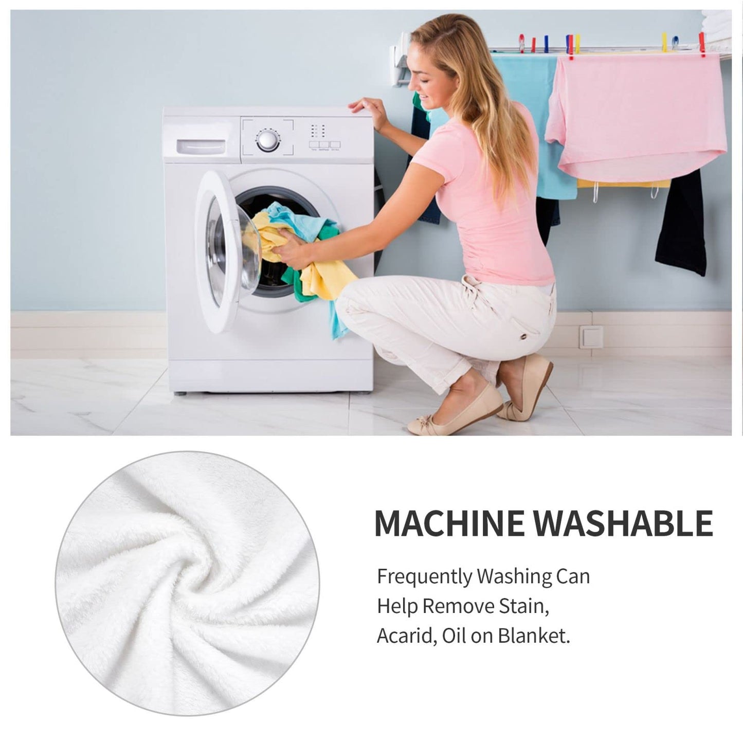 Soft Anti-Pilling Flannel Throw Blanket - Lightweight, Machine Washable, Ideal for Home & Travel