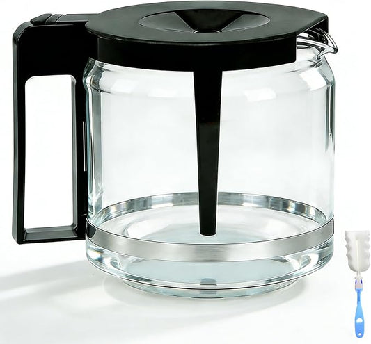 Carafe Compatible With Technivorm 89830 1.25L/40oz Glass Carafe, 10 Cup Carafe Replacement Compatible With Moccamaster KBG/CDG/KBGV Select/CD Series Coffee Machines, Scratch-resistant and durable.