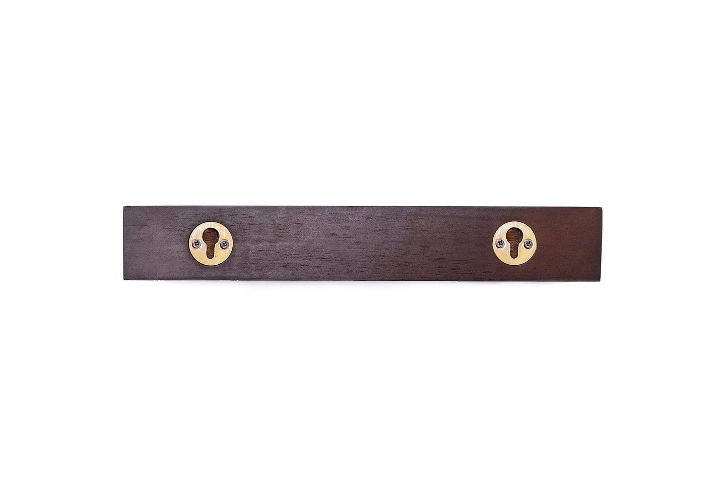 Beechwood Belt Hanger for Closet - Dark Wood Finish Organizer (10.75" x 2.5" x 1.7") - Holder With Mount Hardware for 10 Belts