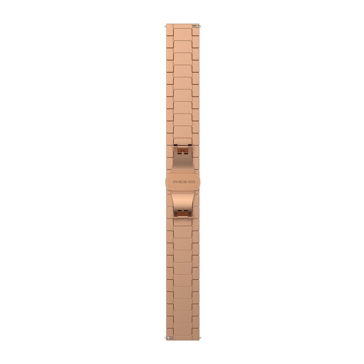 Watch Band Compatible for FITVII HM08 Fitness Tracker Watch Bands, Replacement Metal Strap for FITVII HM08 Smart Watche Wristband Adjustable Stainless Steel Loop (Rose Gold)