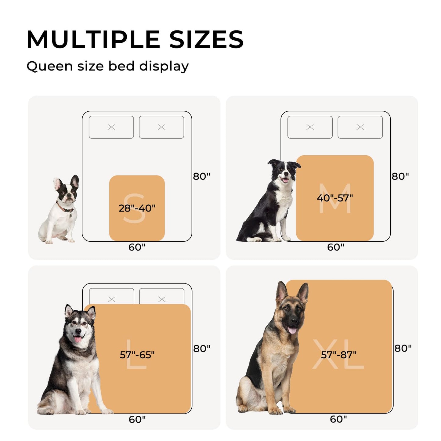Luciphia Waterproof Pet Blankets for Couch Sofa Bed Cover Cat Liquid Pee Proof Washable Soft Fluffy Large Dog Blanket Reversible Furniture Protection Puppy Grey Paw Thicken Small（40" x 28"）