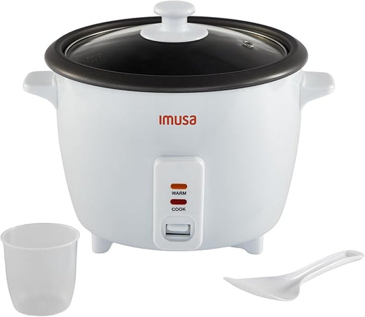 IMUSA Electric Rice Cooker 10 Cup Cooked 5 Cup Uncooked – Ceramic Nonstick Pot, Multi Cooker for Rice, Quinoa, Oatmeal, Stew – Keep Warm – Compact for Kitchen Dorm RV