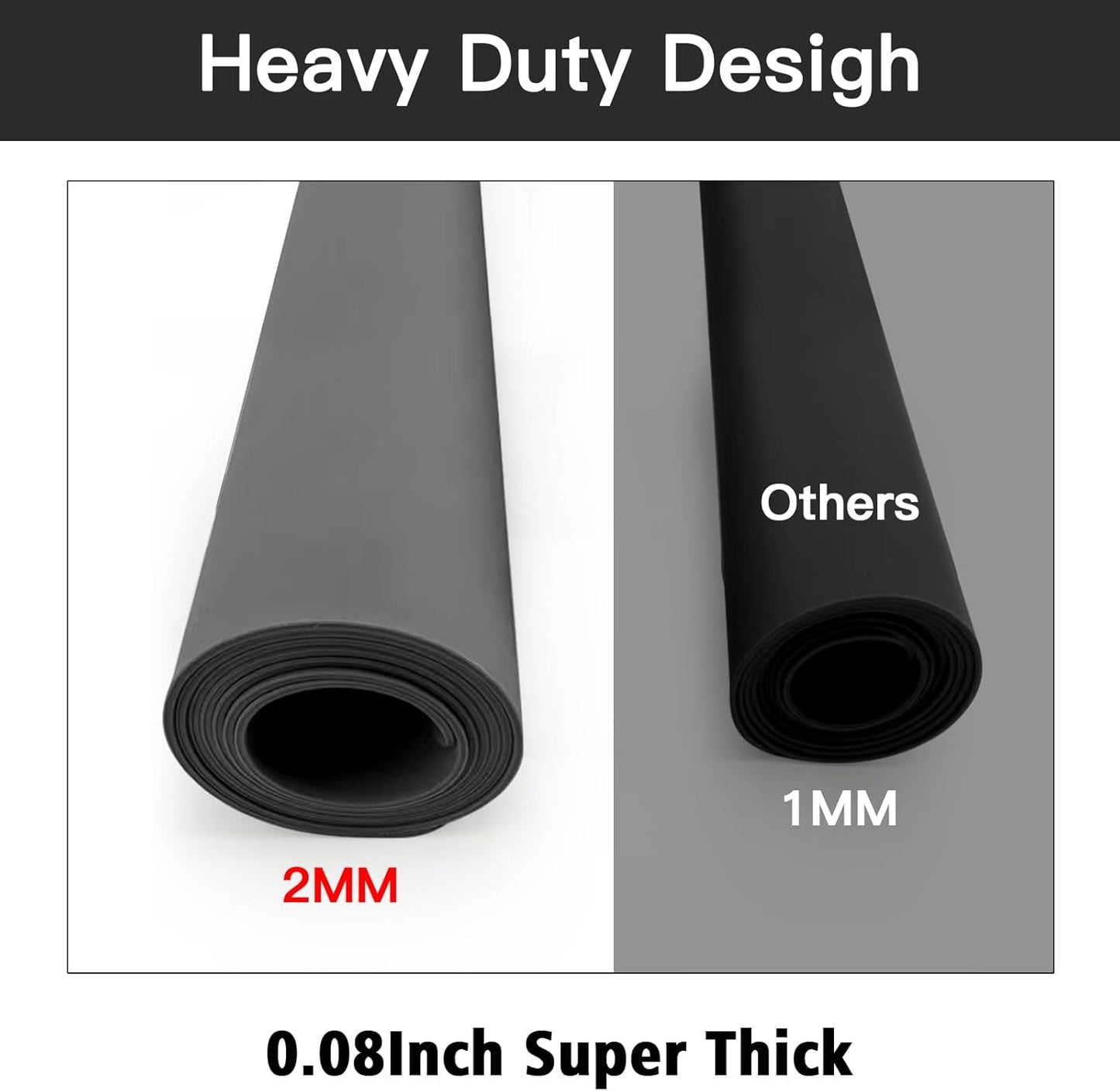 2MM Extra Thick Silicone Mats for Kitchen Counter, 35.4"x23.6" Kitchen Island Largest Heat-Resistant Baking Mat, Thicker Non-slip Desk Protect Mat, Multipurpose Countertop Protector, Dark Gray