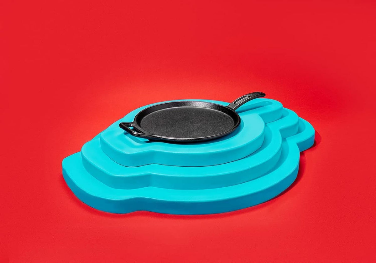 Lodge BOLD 12 Inch Seasoned Cast Iron Griddle, Design-Forward Cookware,Black