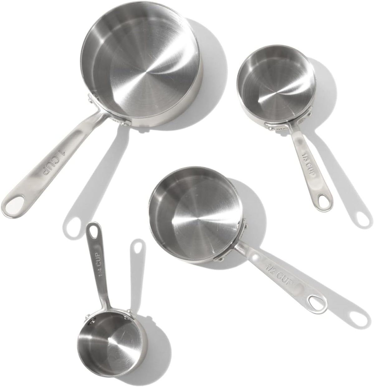 Made In Cookware - Measuring Cup Set - Stainless Steel - Stackable - Dishwasher Safe