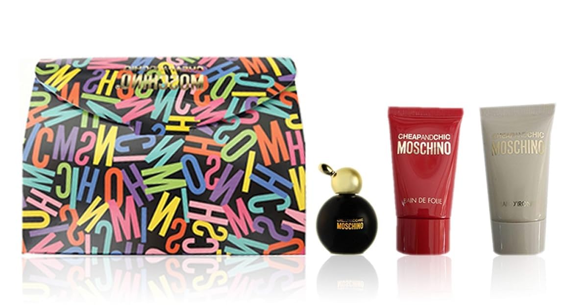 MOSCHINO Cheap and Chic Perfume for Women Gift Set Mini Splash Trio 0.17 Fl Oz.