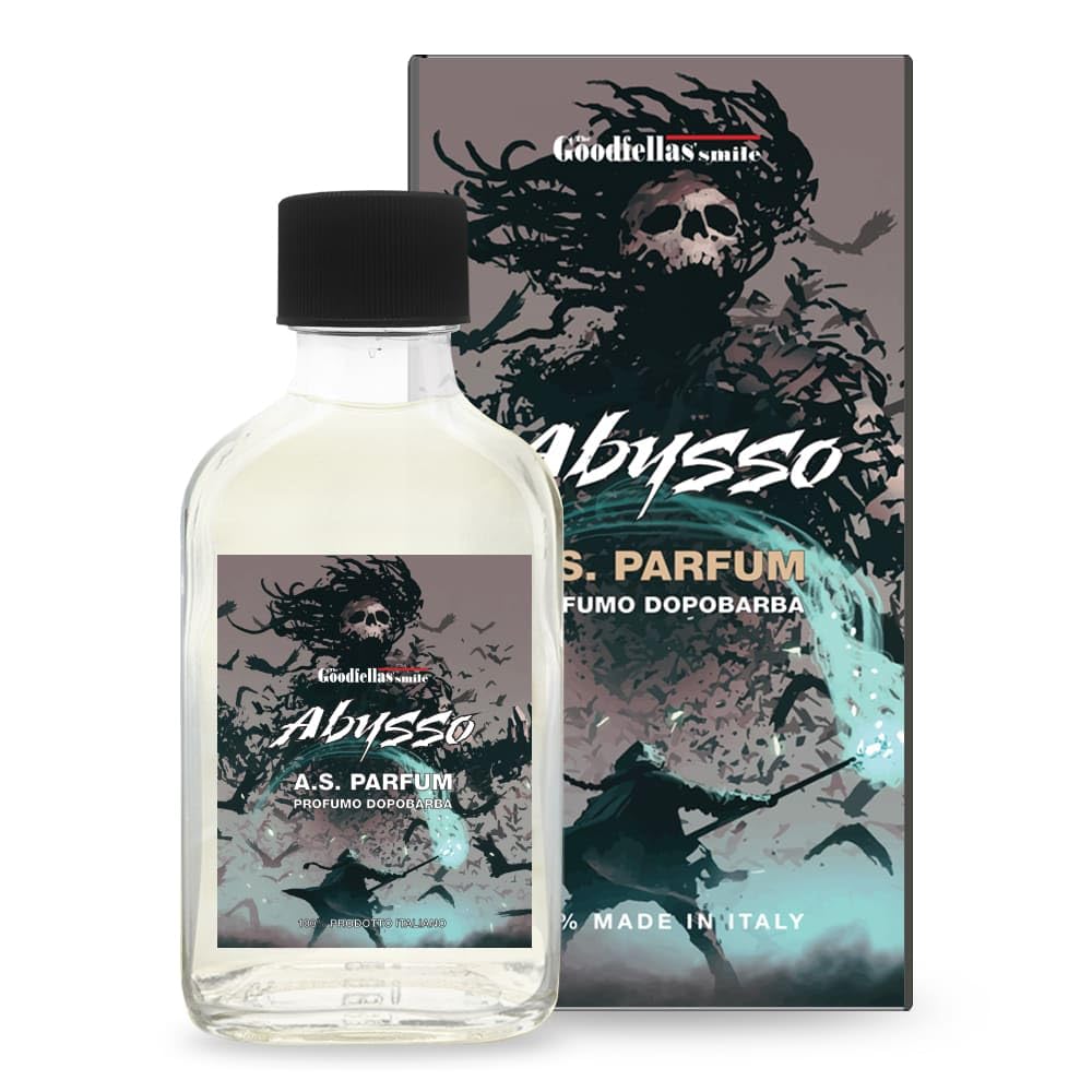 The Goodfellas' smile, ABYSSO (Fresh Citrus, Floral, Oak) Aftershave Lotion, Refreshes & Tones, 100ml, Made In Italy