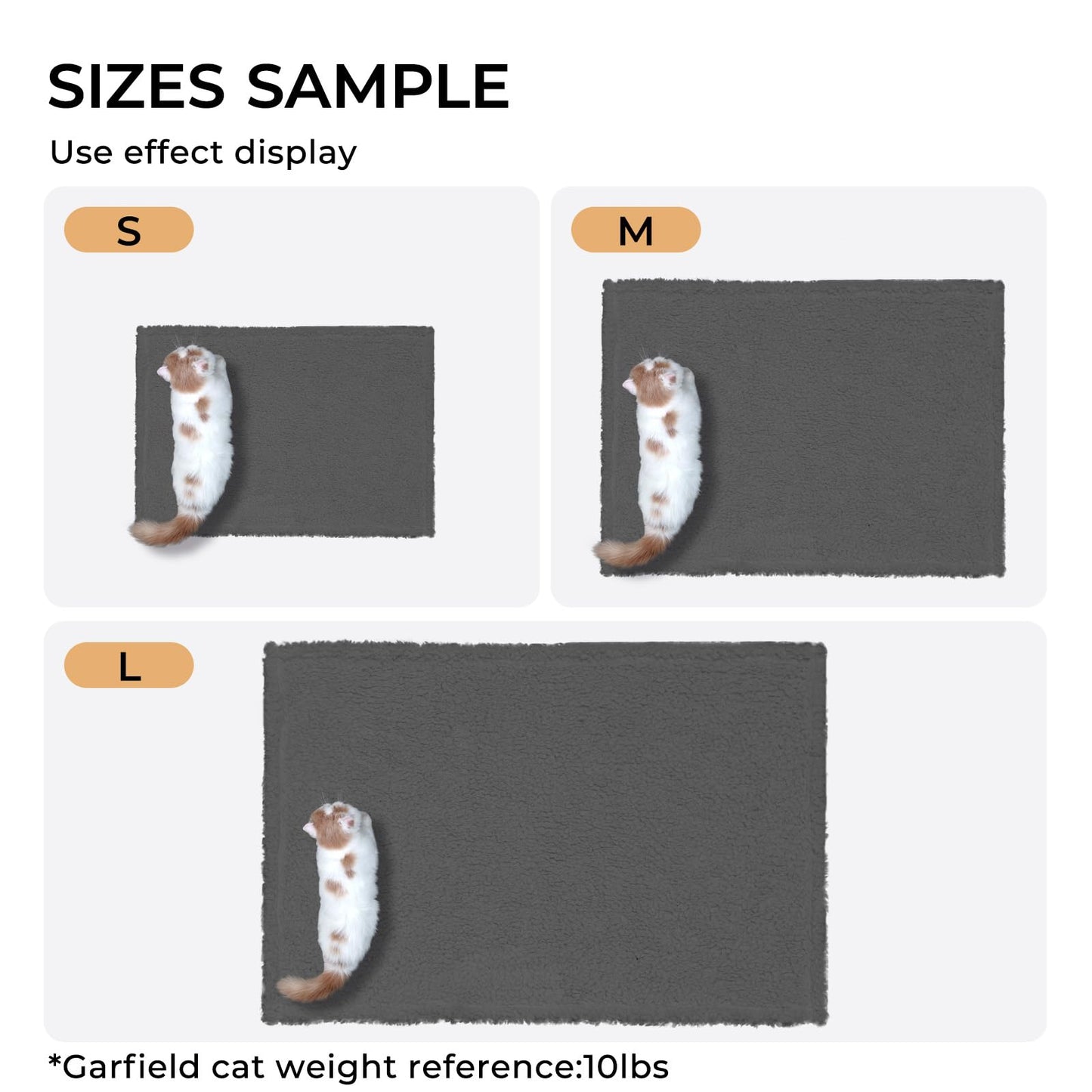 Luciphia Premium Fleece Dog Puppy Blanket Soft Pet Sherpa Calming Cat Blanket Throw for Small Medium Dog Cat(Grey,30x20 inches)