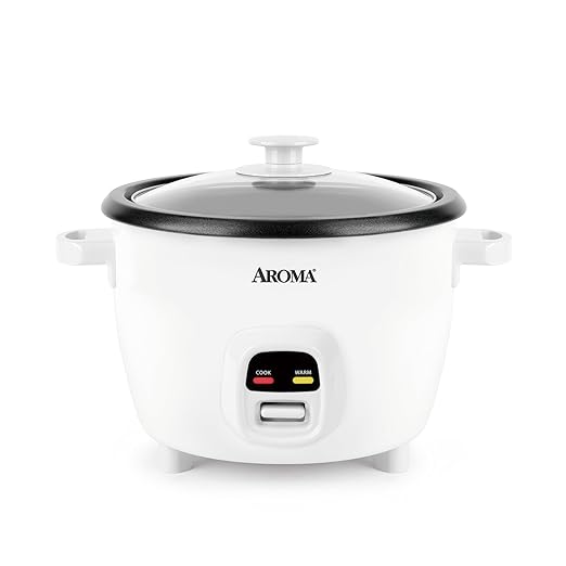 AROMA® 20-Cup (Cooked) One-Touch Rice Cooker and Food Steamer with Auto-Warm | 10 cups uncooked, 20 cups cooked (ARC-390NGP)
