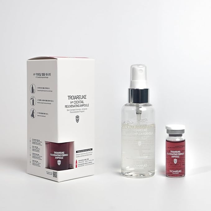 TROIAREUKE H+ Cocktail Ampoule Toner (2.37 Fl. Oz., Red)
