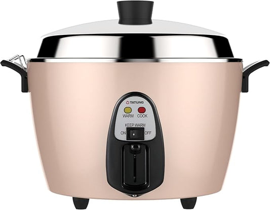 TATUNG 11-Cup Stainless Steel Multi-Functional Cooker - Vanilla Cream TAC-11TM(UL), 4L