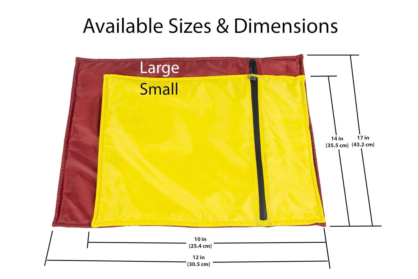 Elan Quest Stuffable Camping Pillow Sack (Small, Yellow) - 10 x 14 - Camping Essentials for Hiking, Backpacking and Travel Essentials - Sold Unstuffed Bring Your Own Stuffing