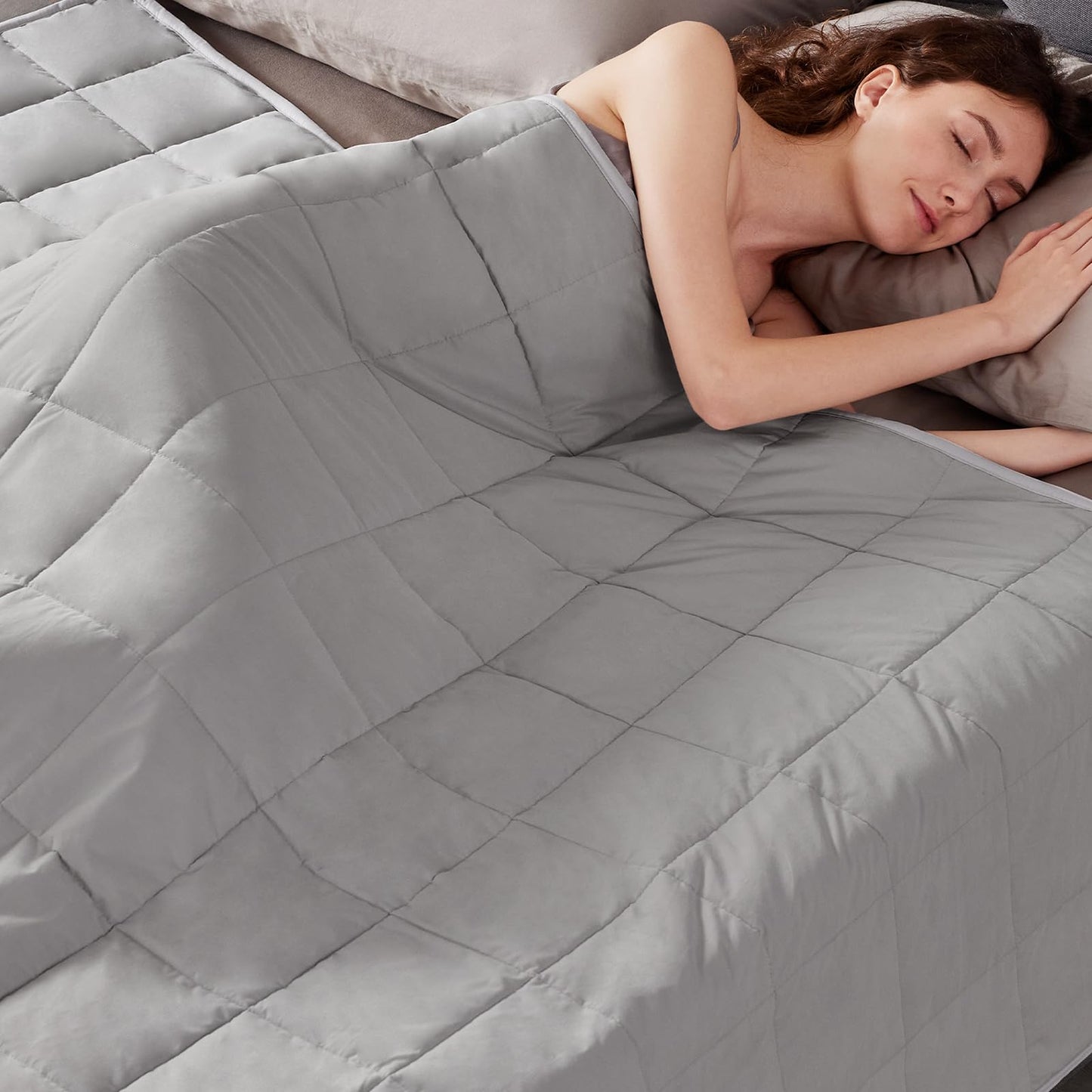 Weighted Blanket(80"x87" 20lbs King Size),Ultra Soft and Cozy Cooling Weighted Blanket for Adult,Heavy Blanket with Machine Washable Soft Blanket