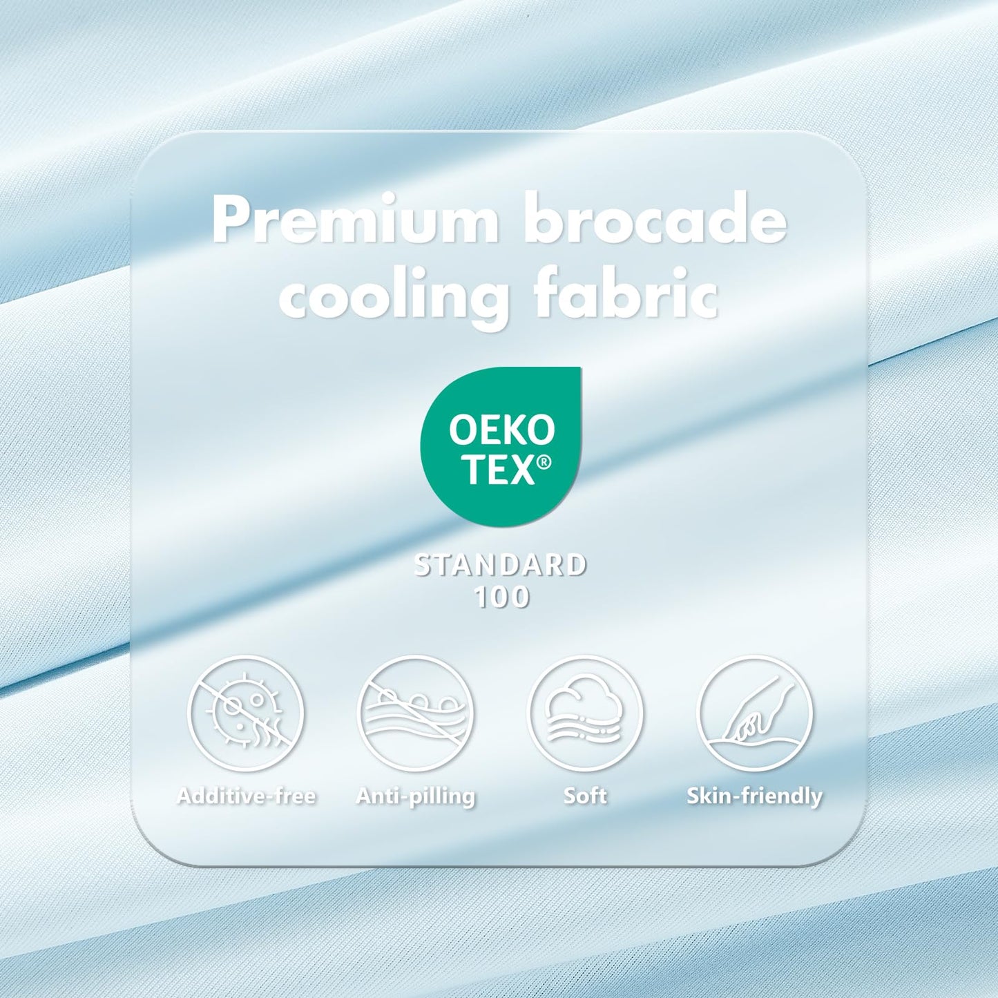 GOHERO Cooling Blanket Queen - Arc-Chill Q-Max >0.5 Cool Summer Blanket for Hot Sleepers - Double Design Lightweight Absorbs Heat to Keep Cool on Warm Nights(90"x90") Blue