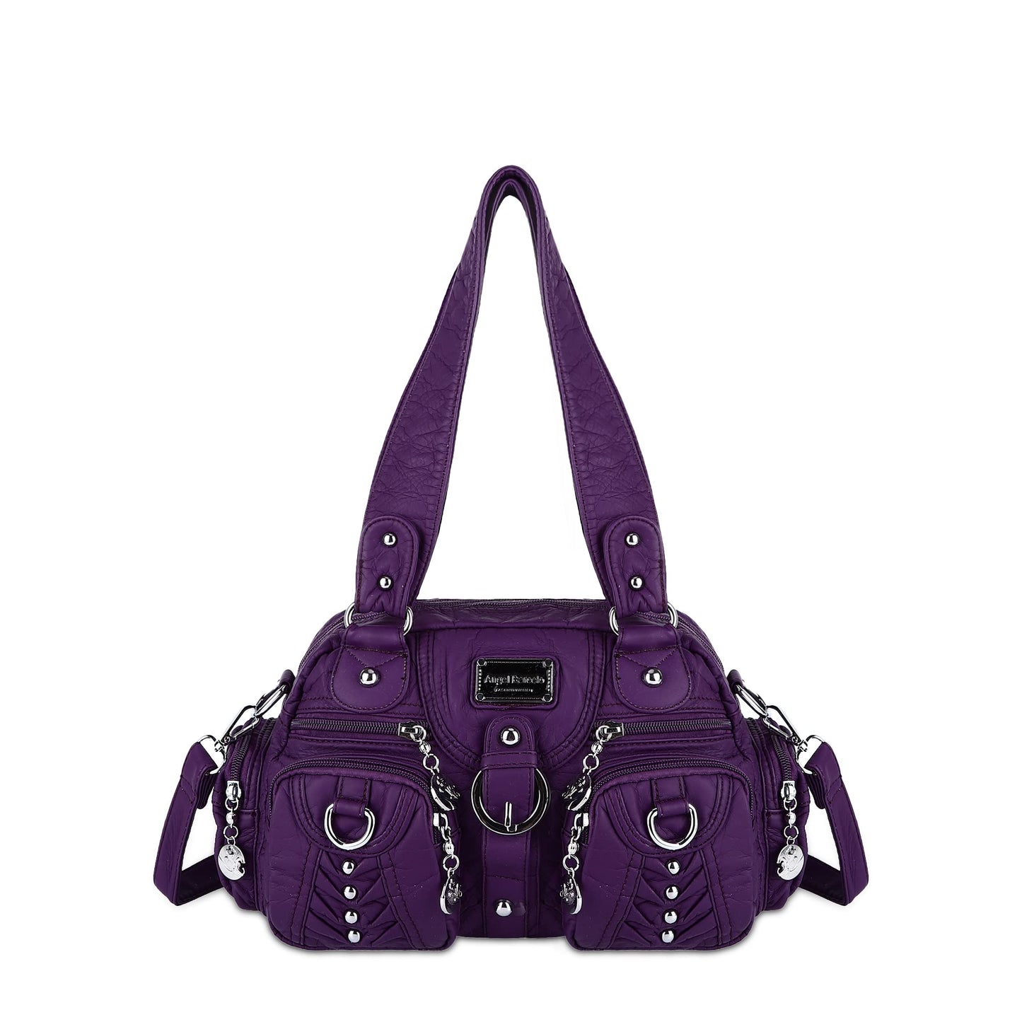Angel Kiss Small Purse Handbag for Women Crossbody and Shoulder Bags Multipocket Soft Hobo Purses Adjustable Strap