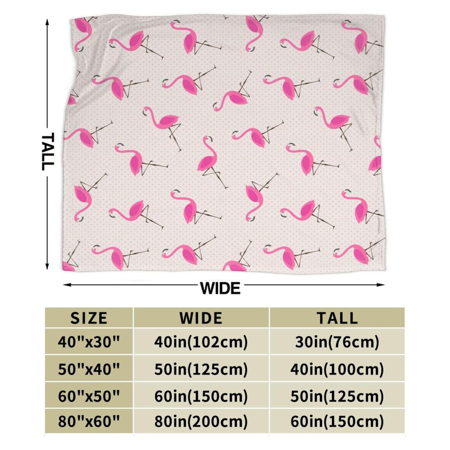 Duduho Pink Flamingos Bed Blanket Ultra Soft Throw Blanket All Season Warm Light Weight Cozy Plush Blankets for Home Bedroom Sofa Chair Travel, 40"X50"