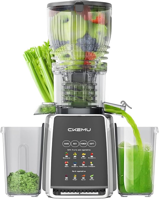 Cold Press Juicer – 5.8" Extra-Wide Feed Chute | Max Nutrient Retention | Slow Masticating Juicer for Whole Fruits & Vegetables
