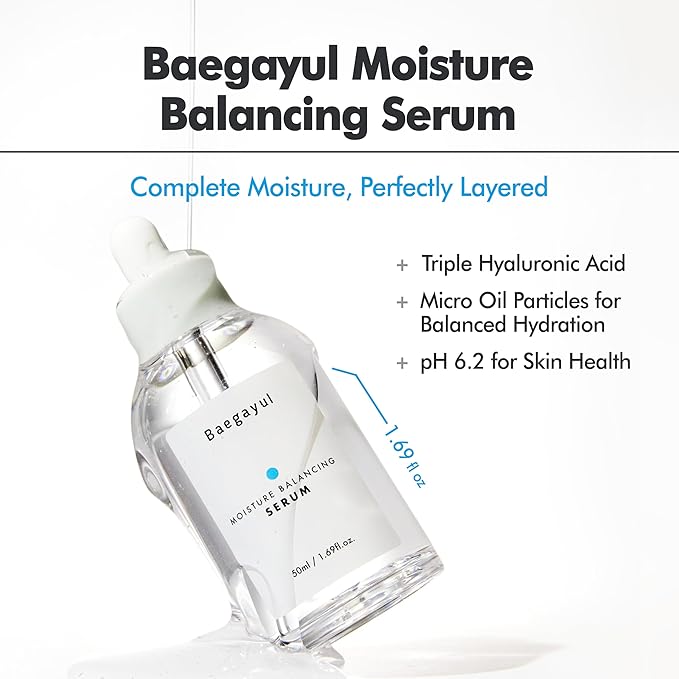 Balancing Serum - Korean Face Serum with Yuja Seed, PHA & Herbal Complex - Gentle Exfoliating for Sensitive, Blemish-Prone Skin - pH Balanced for Glass Skin Glow (1.69 fl oz)