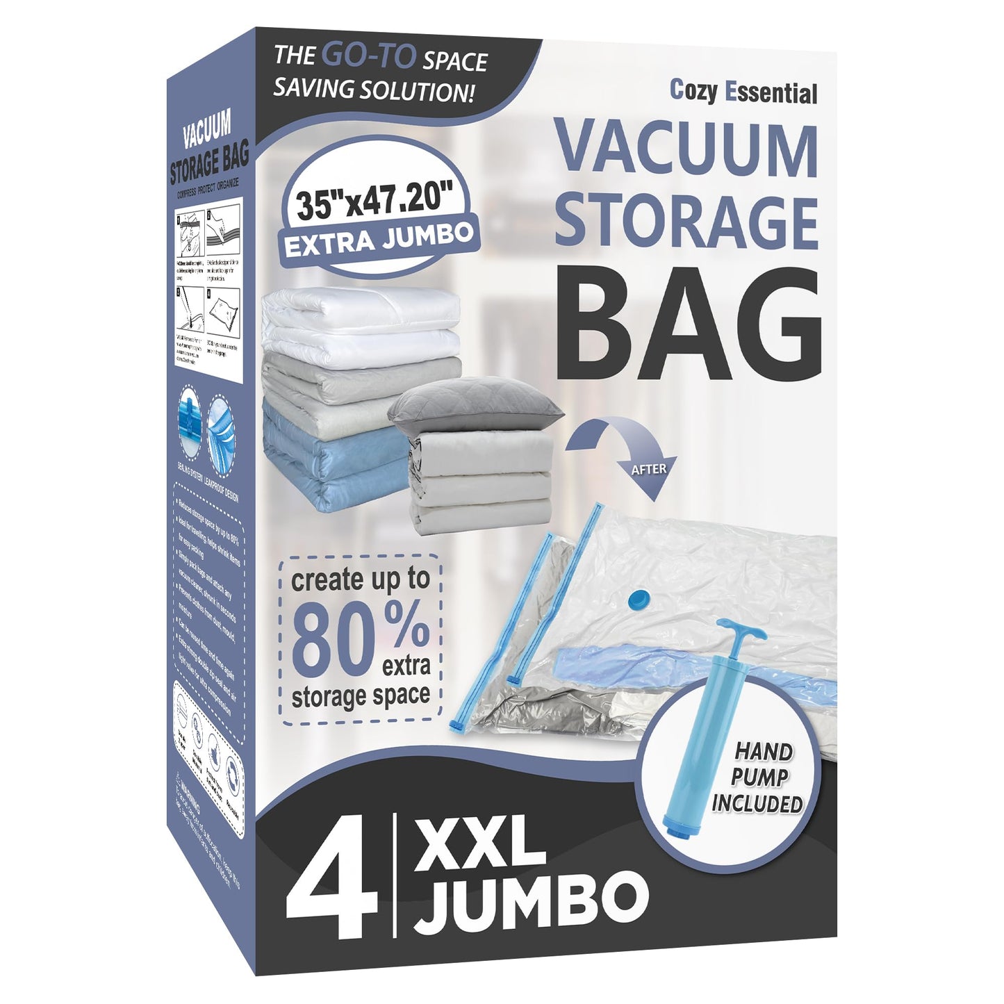 Travel Vacuum Bags with Electric Pump, 8 Pack Vacuum Travel Bags for Luggage and Suitcase, Vacuum Seal Space Saver Compression for Clothes Clothing