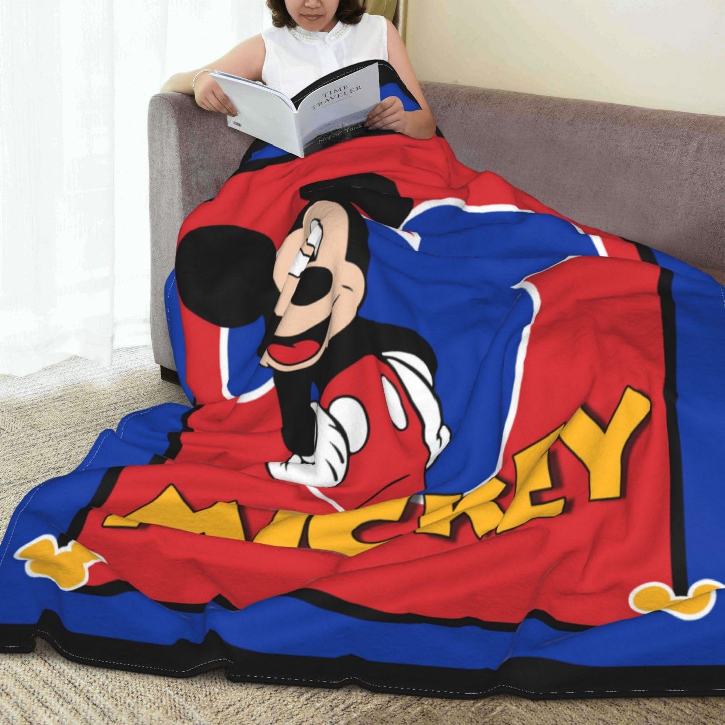 Cartoon Blanket Cute Anime Blanket Suitable for Sofa Living Room Warm and Soft Boys Girls Teenagers Adults
