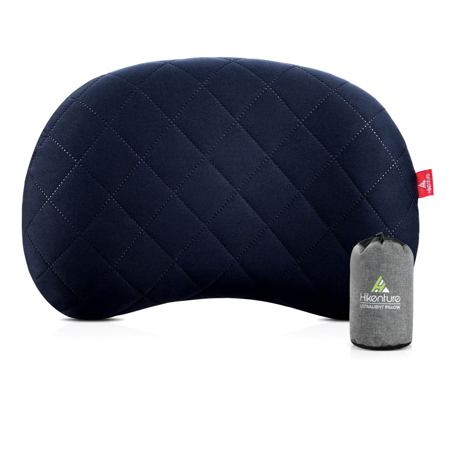 Hikenture Inflatable Pillow for Camping, Washable Backpacking Pillow for Sleeping, Ultralight Blow Up Pillows with Removable Cover, Portable&Compact Hiking Pillow for Beach, Travel, Outdoor(Blue)