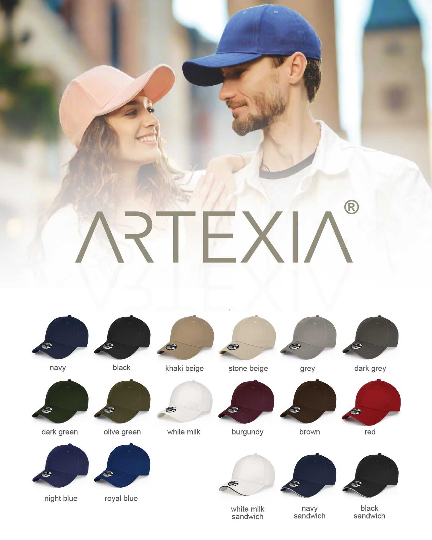 Artexia Men's Premium Cotton Cap - Women's Cap - Men's Baseball Cap Army Green