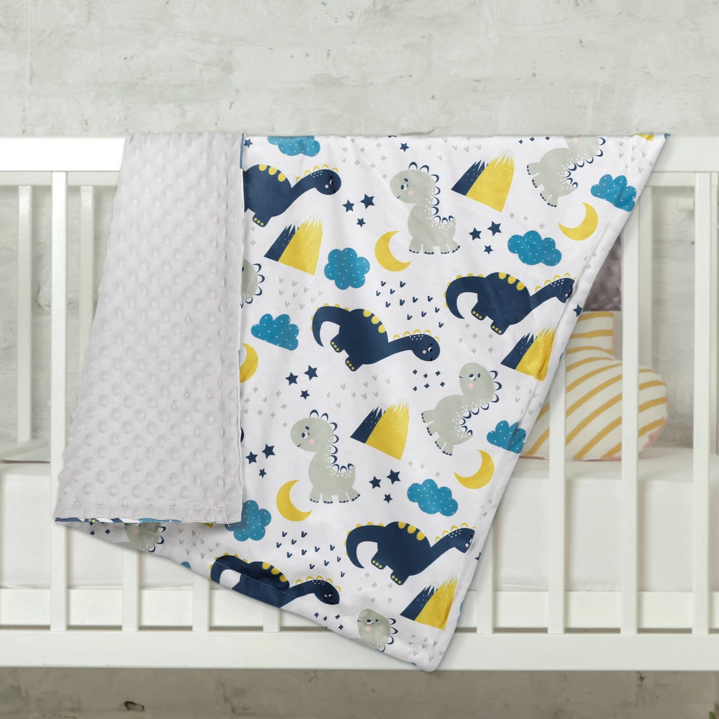 Soarwg Kids Baby Blanket Unisex Newborn, Super Soft Comfy Dinosaur Blanket, for Toddler Baby Nursery Bed Blankets Stroller Crib Shower Gifts, 30 x 40 Inch