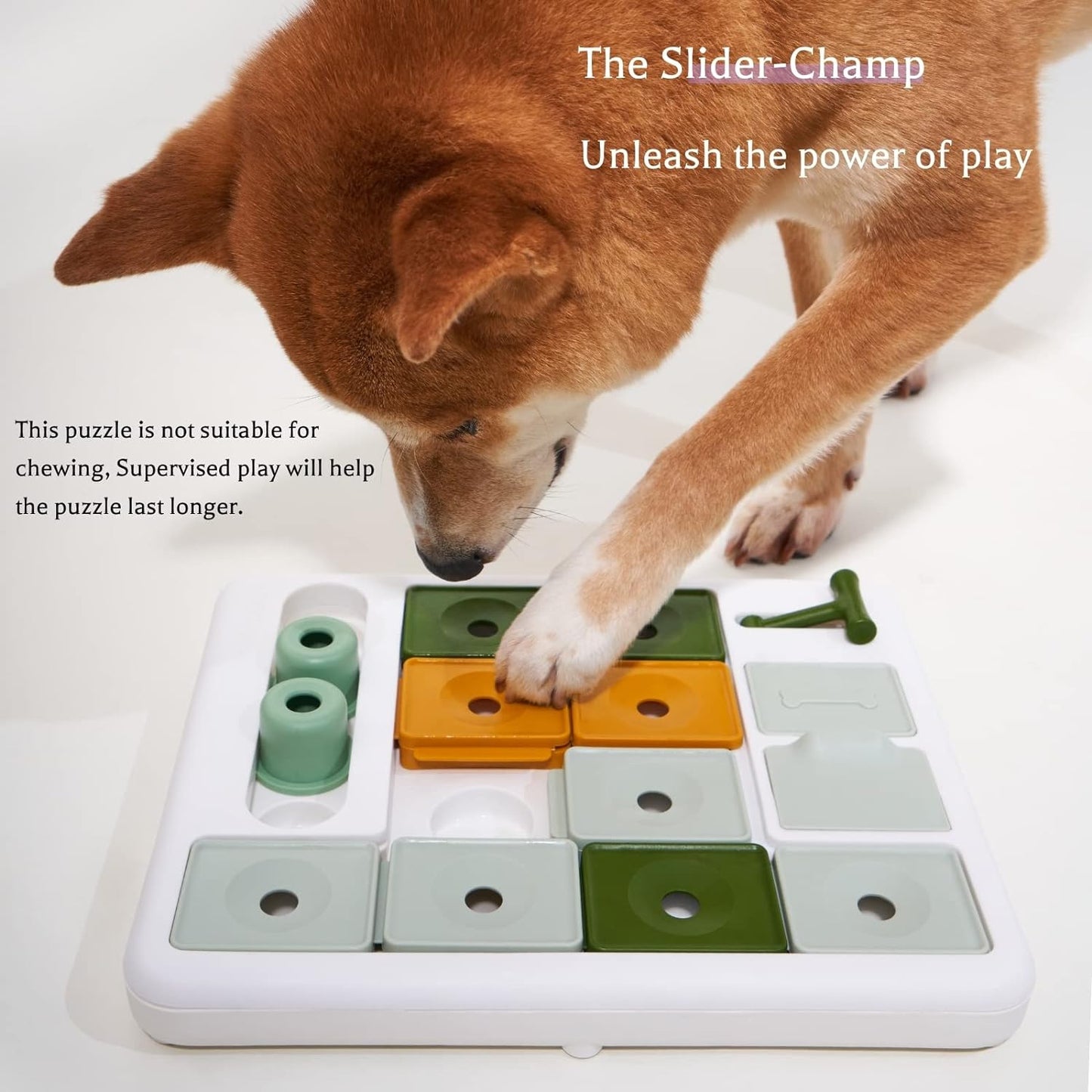 Dog Puzzle Toy 3 Levels, Mental stimulating for Boredom and Smart Dogs, Treat Puzzle for All Breeds Dog