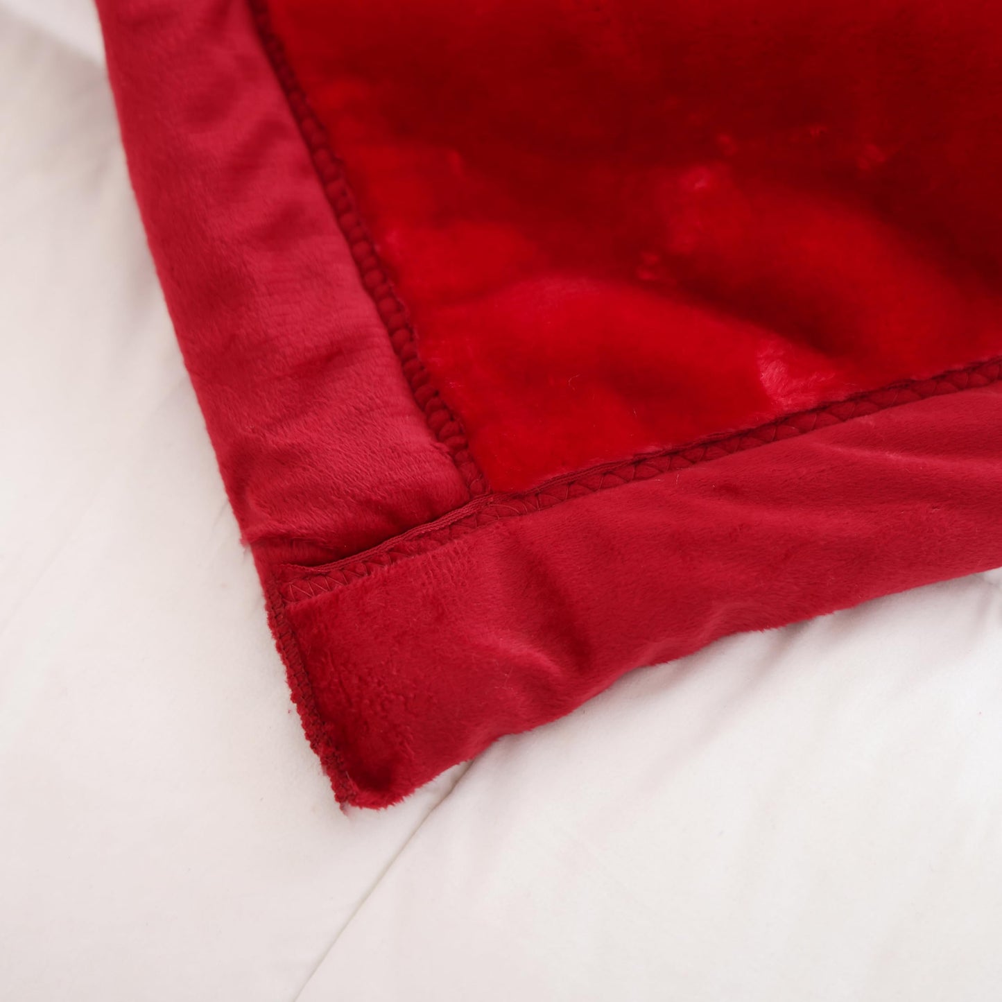 Hiyoko 11.5lbs Heavy 2Ply Embossed Blanket Reversible - Thick Warm Korean Mink No-Lints, Valentine’s San Marcos Fleece Blanket, Mexican Blankets for Adults 85" x 95" Burgundy/Lavender