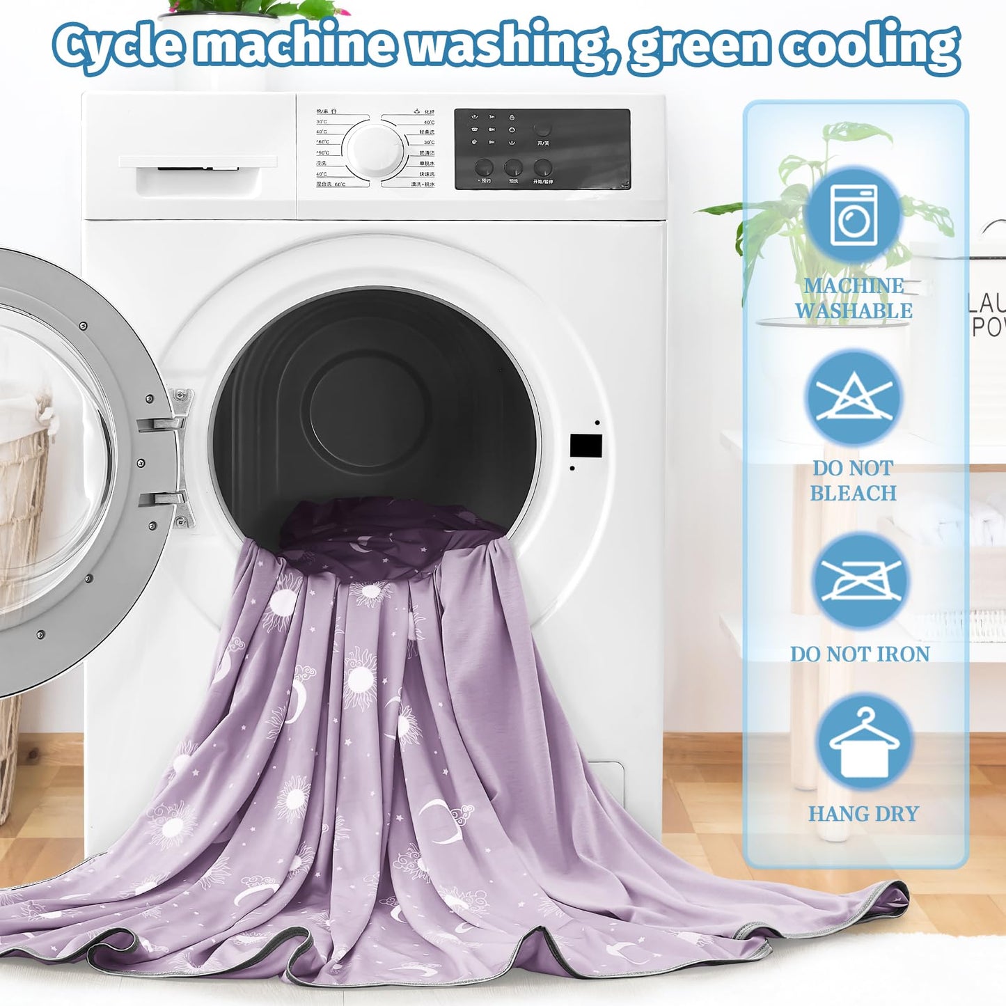 inhand Cooling Blanket Queen Size (90"x90") - Cooled Blankets for Hot Sleepers Lightweight Breathable Summer Blanket for Sleeping Night Sweats to Keep Cool in The Heat -Crimson Purple