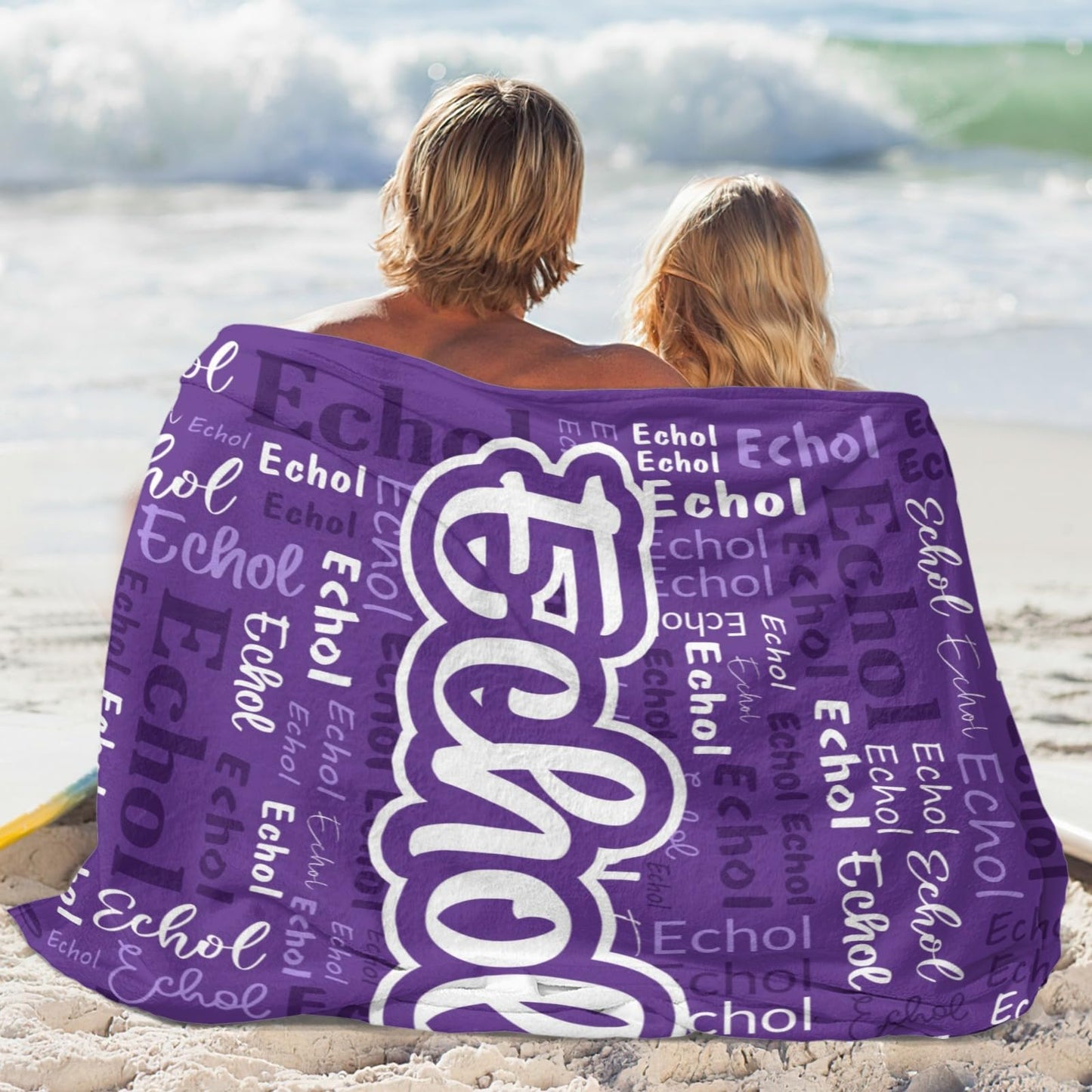 Custom Blanket with Name Personalized Blankets for Kids Adult Boys Girls Flannel Monogrammed Customized Blankets Throw (40''x50'')