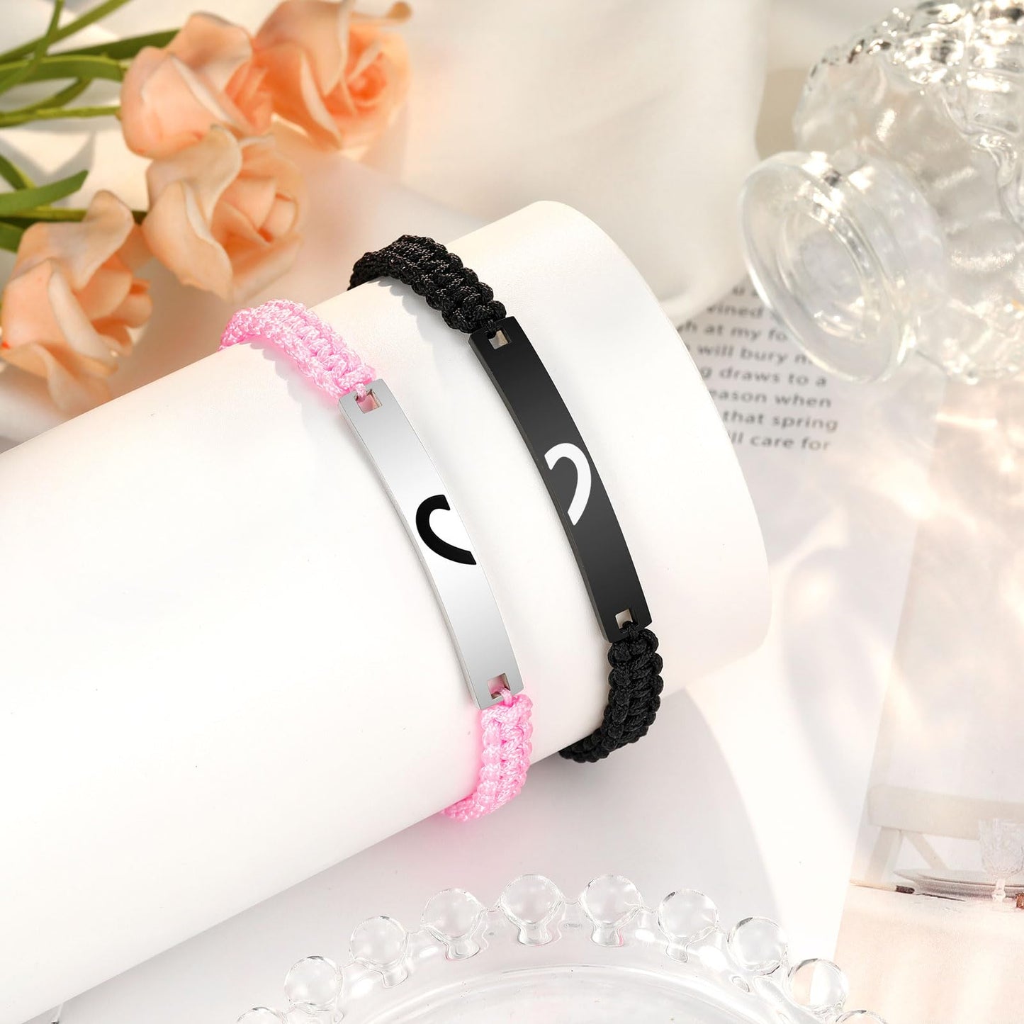 UPROMI Dad Gifts from Daughter, Father Daughter Bracelet Valentines Fathers Day Christimas Birthday Gifts for Dad Daddy Ideas