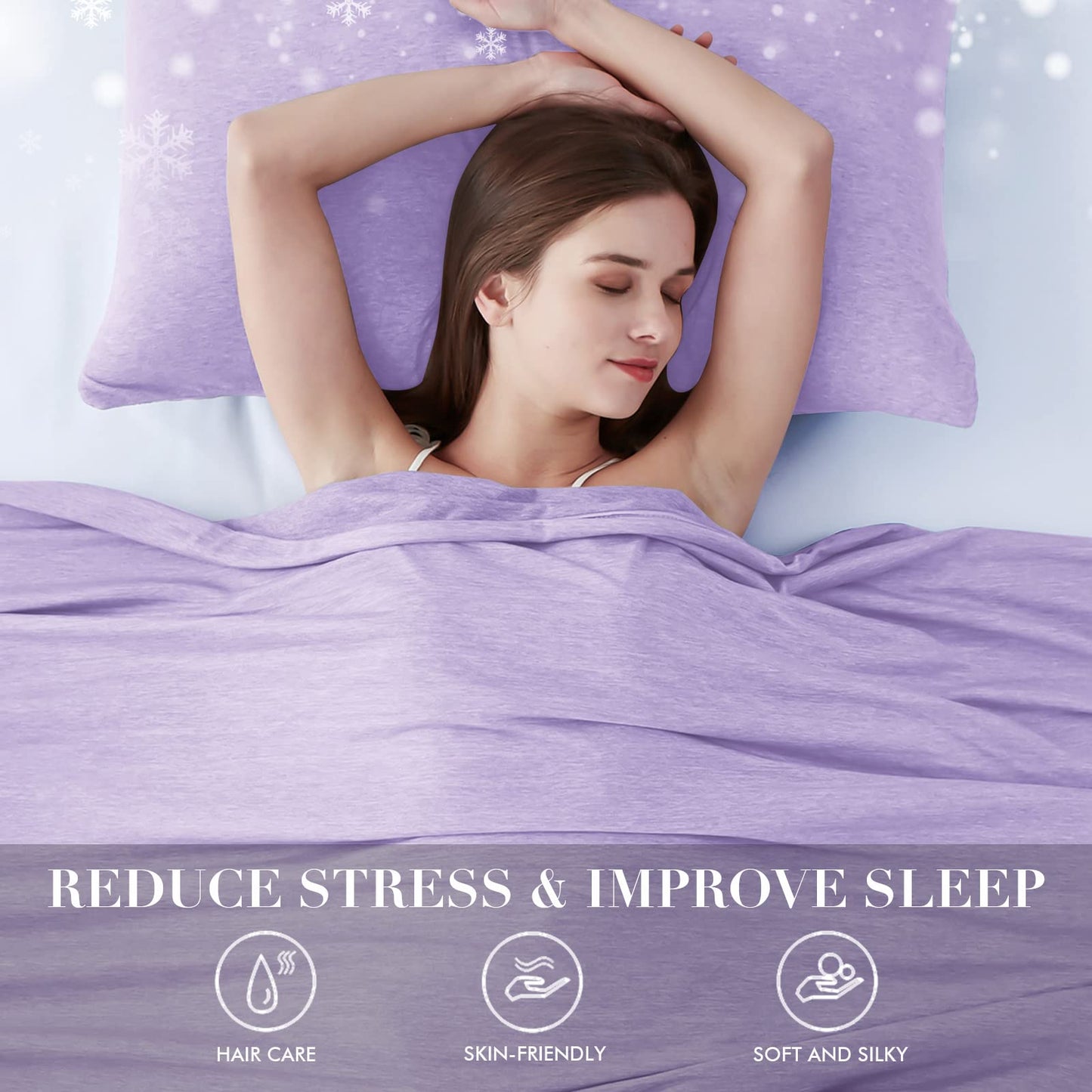 LUXEAR Cooling Blanket for Hot Sleepers Night Sweats Queen Size Cool Summer Blanket 79 X 86in Japanese Q-Max>0.5 Arc-Chill Cooling Fiber Keep Adults/Children Cool Soft Breathable All-Season-Purple