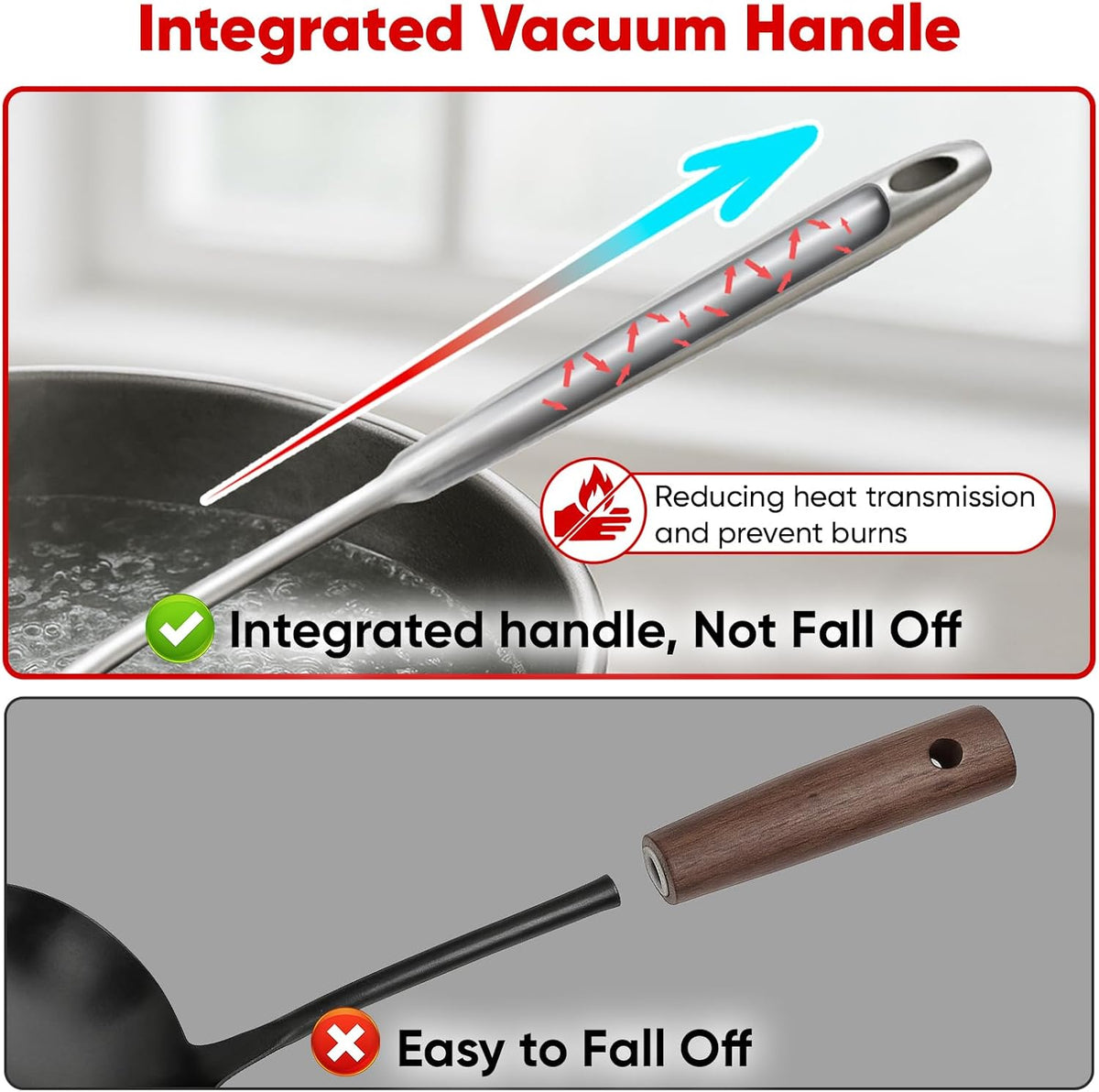 5 Pcs Newness Cooking Utensils Set, 304 Stainless Steel Kitchen Utensils Set, Metal Kitchen Accessories, Include Soup Ladle, Slotted Skimmer Spoon, Spaghetti Spoon and Spatula, Dishwasher Safe